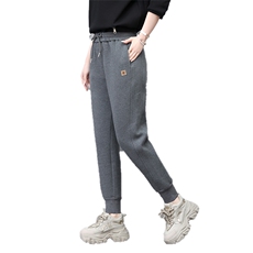 加绒裤子女冬季2023新款卫裤百搭休闲裤加厚秋冬小个子显高运动裤，女装休闲裤，涵誉