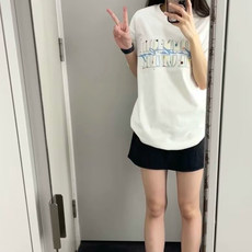 万针全刺绣工艺抖音得物高品质260克重磅纯棉双纱美式高街短袖T恤，男装T恤，电商A486