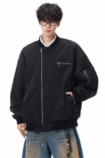 秋季夹克男宽松飞行服外套棒球服D329-QM203-P90-控138，男装夹克，电商D329