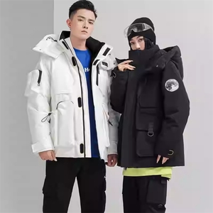 标羽绒服男女同款工装运动登山服中长款冬季冲锋衣外套韩版P220图片