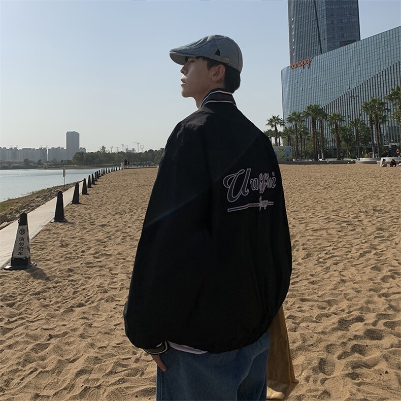 棒球服外套男韩版潮流秋季新款港风夹克ins痞帅炸街百搭W098-P42,男装夹克,星座1008