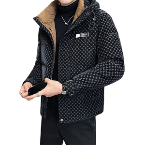 标50绒 店主风冬季连帽字母皮羽绒服男外套8873-P215 控券后288图片