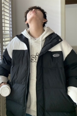 1港风情侣灯芯绒拼接棉衣男立领棉衣男外套男8718P128控168，男装棉衣，星座226-2