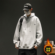 重磅华棉复合连帽卫衣加绒加厚WJ4338-特P47/常规W4266-特P42，男装卫衣，电商A007