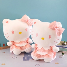 童园毛绒玩具厂 新款hellokitty玩偶毛绒玩具公仔洛丽塔KT猫布娃娃儿童生日礼物女