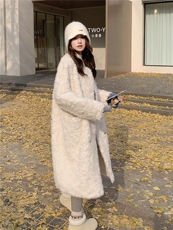 主推~冬季长款保暖皮毛一体环保皮草外套2B237-6181-P275K398，女装短外套，2B237