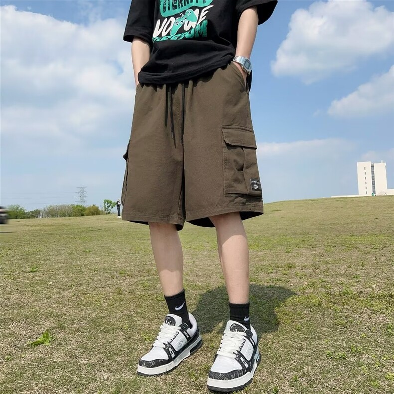 工装短裤男夏季薄款2023休闲运动速干冰丝男士五分中裤子DK161,男装休闲裤,星座1116A-1（原606A）