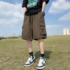 工装短裤男夏季薄款2023休闲运动速干冰丝男士五分中裤子DK161，男装休闲裤，星座1116A-1（原606A）