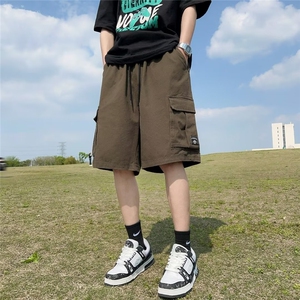 工装短裤男夏季薄款2023休闲运动速干冰丝男士五分中裤子 DK161图片