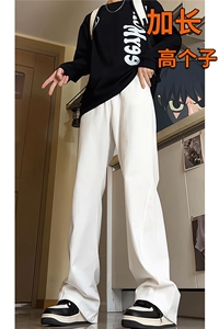 春季加长版裤子男高个子185cm110牛仔裤微喇直筒休闲长裤KZ002P55图片