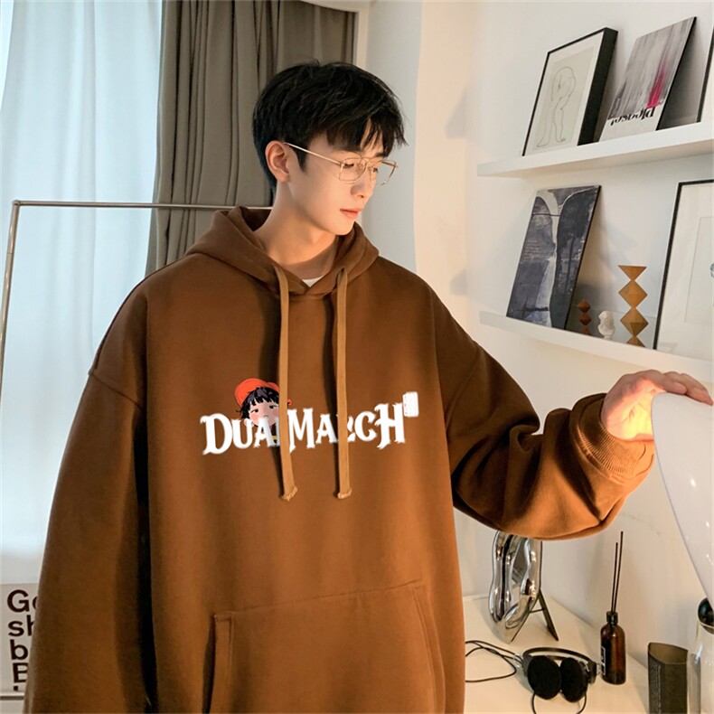抖音品质秋季320G华棉男士连帽大码印花卫衣WYH2473-P45控68,男装卫衣,电商B370