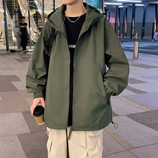 秋季新款二开宽松夹克男纯色冲锋衣外套DSA157B-JK7835-特P70，男装夹克，电商A157B
