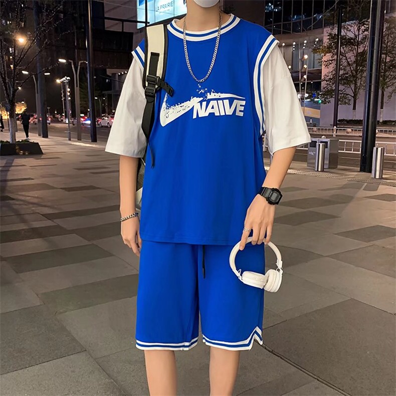 男潮流休闲套装宽松套装运动套装F14P38,男装休闲套装,星座1116-2