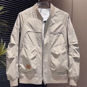 春秋款棒球服时尚百搭休闲美式简约工装外套男装潮流PX96013图片