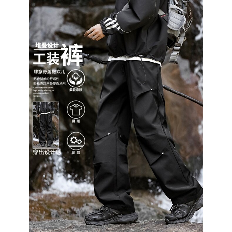 纯色简约美式冲锋三防休闲宽松工装裤K730-特批-2859.9图片