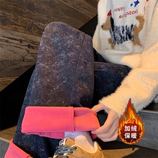 秋冬加绒加厚水洗破洞运动卫裤A579-1特P55常规款A579P48，男装休闲裤，电商A309