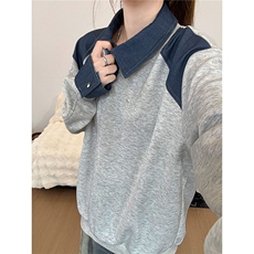 灰色V领修身弹力显瘦毛衣针织套头秋冬新款露锁骨内搭打底衫潮，男装T恤，星座506A