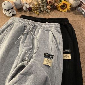 新款加绒加厚卫裤潮流直筒裤A316-1-K1060加绒P65控78常规P60图片