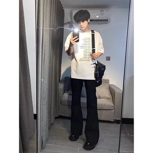 1506-1/XXK0031/P38秋季大码新款西裤高级感休闲裤子垂感西装裤图片