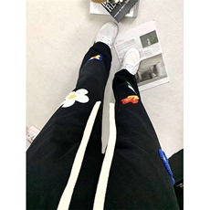 【杭州货档口现货】一比一花卉男女卫裤休闲裤XZ610A-特P48-控79，男装休闲裤，星座610A