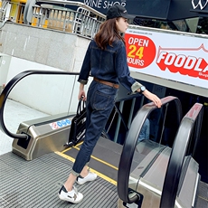 百搭个性连体裤休闲2025年春季潮流时尚，女装连体裤，2D076