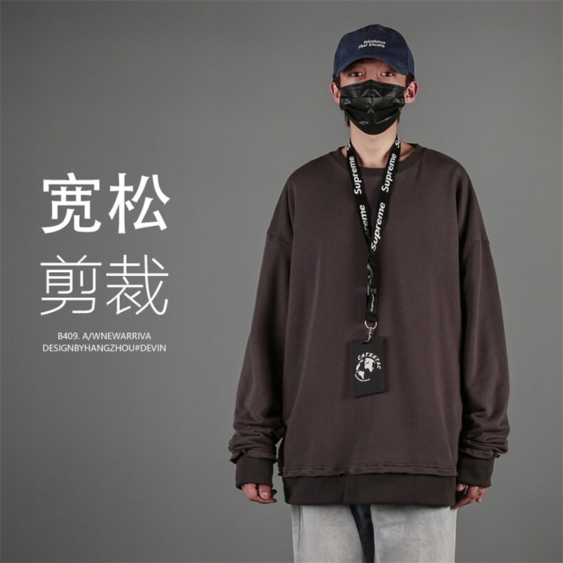 @秋冬季 日系新款 纯色 潮流休闲卫衣男 20203/P60 限价78图片