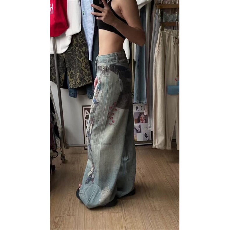 美式高街数码3D印花牛仔裤ZK0416-特批50,男装牛仔裤,星座313A(原308A-2)