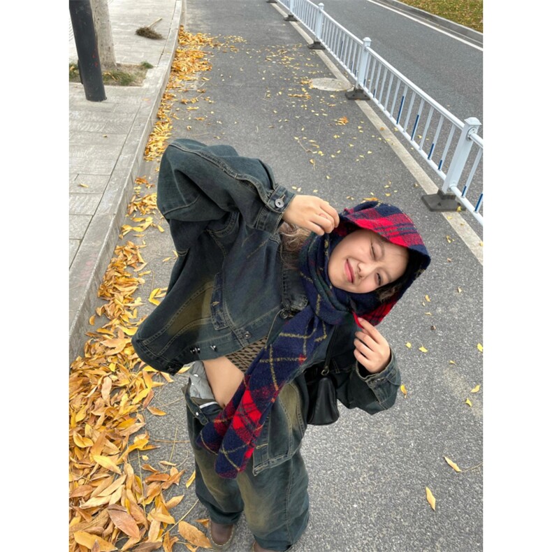 HSL2901批85限128潮牌水洗做旧扎染美式方领夹克外套,男装夹克,电商A089-1