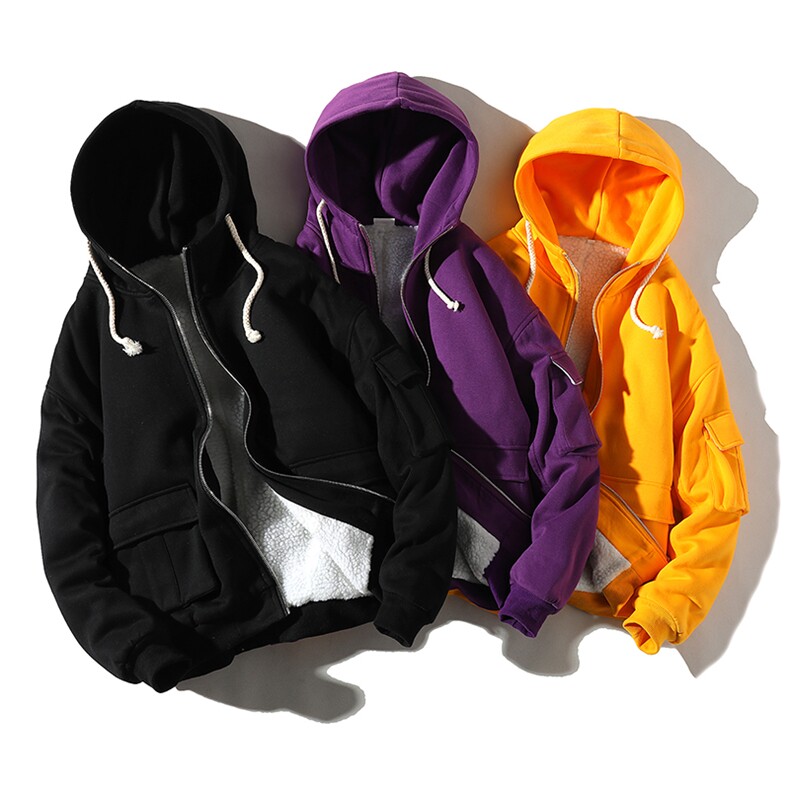 709-MY17-P9520冬款冬季全棉保暖羊羔毛纯色棉服连帽休闲外套男,男装棉衣,星座709