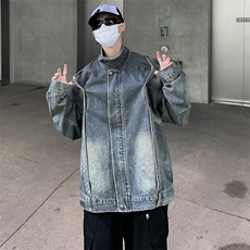 2024春季新款设计感扎染外套美式复古潮牌夹克现货W8138-P72，男装夹克，星座512-4