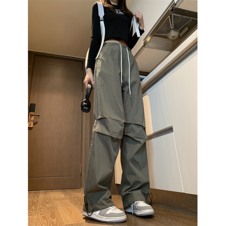 24潮牌欧美高街vibe复古工装抽绳伞兵裤BK2311-P60图片