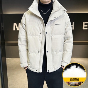 M837-P165 标50%白鸭绒2025新款羽绒服男冬季立领潮流图片