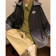 1中性山系防水冲锋衣渐变色夹克男：聚酯纤维JK77087P85控128，女装短外套，星座226-2