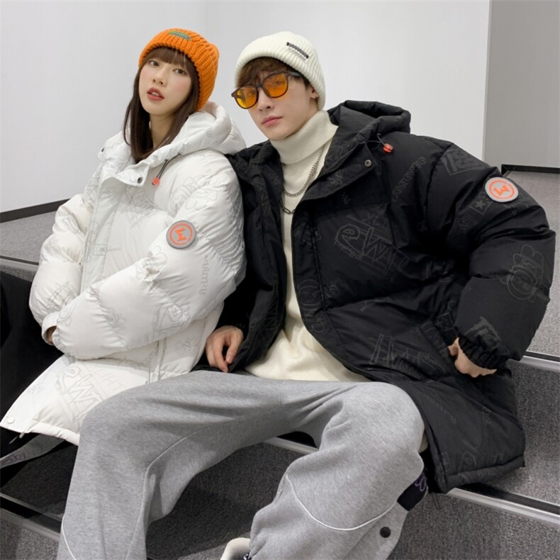 情侣风 2026冬季新款90%白鸭绒连帽羽绒服男XZ109-Y1266-P218图片