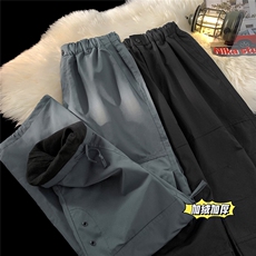 美式机能防风防水加绒加厚保暖冲锋裤休闲裤D309B-K65加绒-P60，男装休闲裤，电商D309B
