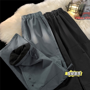 美式机能防风防水加绒加厚保暖冲锋裤休闲裤 D309B-K65加绒-P60图片