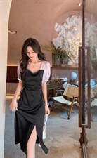 重工气质修身连衣裙,女装连衣裙,M.W 嫚维