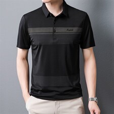 2022男士冰丝无痕POLO衫翻领纯色夏季短袖t恤翻领轻奢款，男装Polo衫，电商B212（原钱塘6029）