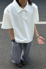 主推2025重磅夏季简约新款百搭翻领POLO衫短袖T恤男S417-特28，男装Polo衫，电商A233-1