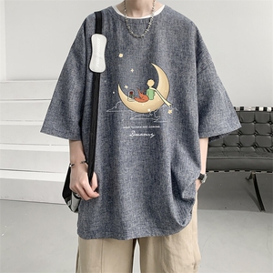 风复古亚麻短袖男棉麻t恤男半袖 ZT71416-P35图片