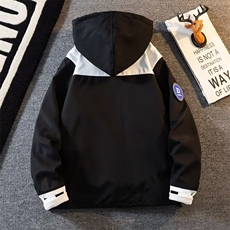 秋冬新款潮牌痞帅冲锋衣男休闲工装夹克连帽登山服外套JK03/P78，男装夹克，星座506B