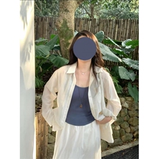 网图！宽松男女同款长袖衬衫纯色夏季透气-LK80104-特批35，男装衬衫，电商A061