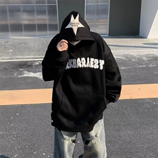 春季青少年套头潮流常规休闲宽松型美式潮牌连帽卫衣男，男装卫衣，星座716-2
