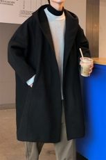 男装连帽毛呢大衣2026春秋季新款呢子长款外套XZ514-2-F122-P125，男装毛呢大衣，星座514-2(原B239)