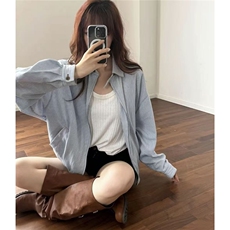 条纹夹克男女秋季潮牌cleanfit短款棒球服高级感外套LXZ4566-P68，男装夹克，星座1008