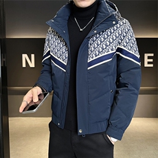 潮牌印花男士羽绒服标50白鸭绒连帽保暖外套B317/9520/P215，男装羽绒服，电商B317