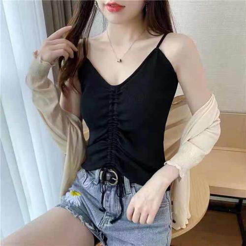 冰丝吊带百搭款，女装背心吊带，萌蔻