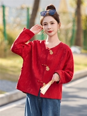现货2026年春季休闲风减龄外套，女装短外套，依如秀(原杭风阁)