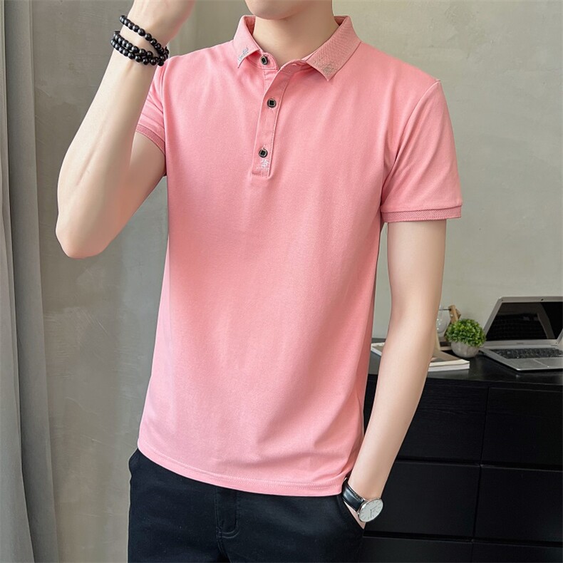 @店主风新款Polo衫男印花袖T恤男士高品质半袖直播PT08-P45，男装Polo衫，星座1207-1