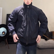 现货美式高街休闲棉衣夹克三防立领纯色户外工装加厚棉服外套，男装夹克，电商A486
